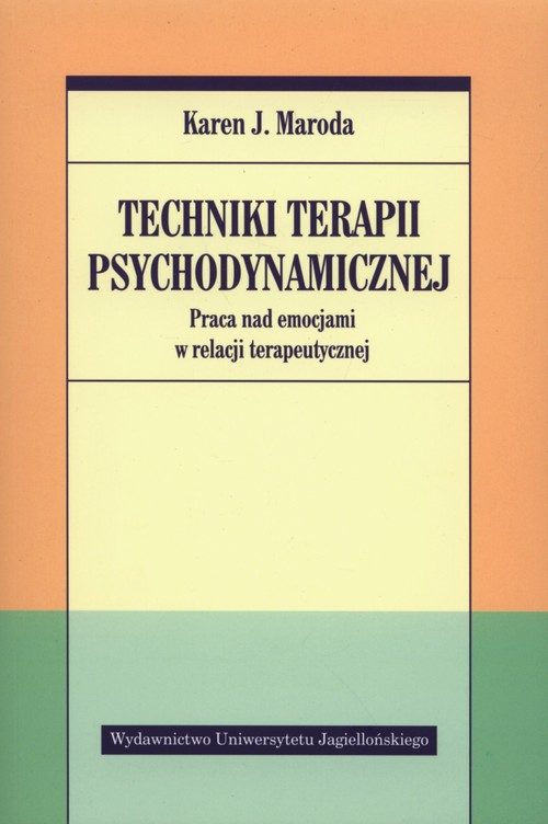 Okładka: Techniki terapii psychodynamicznej