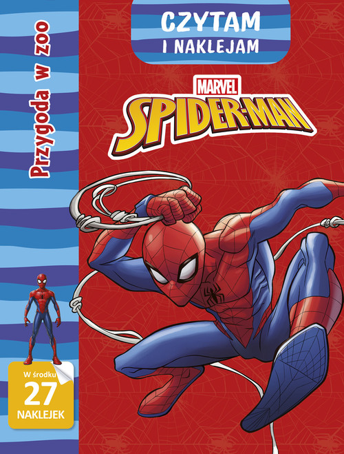 Okładka: Czytam i naklejam. Przygoda w zoo. Marvel Spider-Man