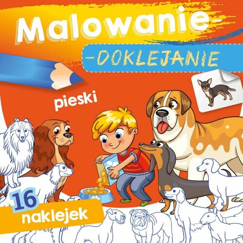 Okładka: Malowanie-doklejanie. Pieski
