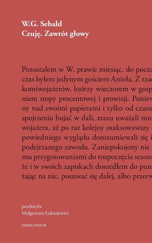 Okładka: Czuję Zawrót głowy