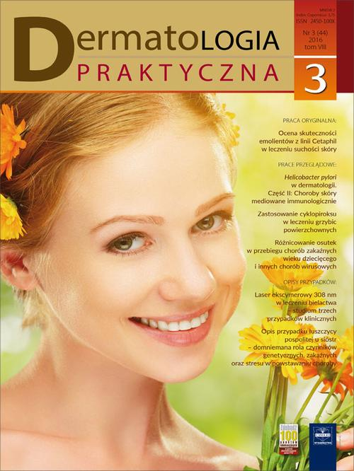 Okładka: Dermatologia Praktyczna 3/2016