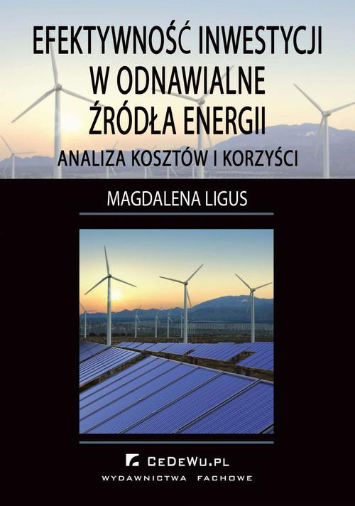 Okładka: Efektywność inwestycji w odnawialne źródła energii – analiza kosztów i
