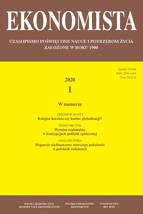 Okładka: Ekonomista 2020 nr 1