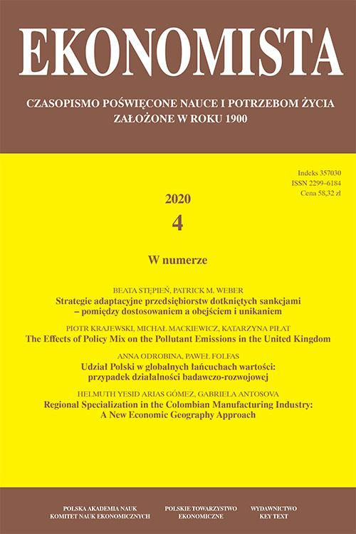 Okładka: Ekonomista 2020 nr 4