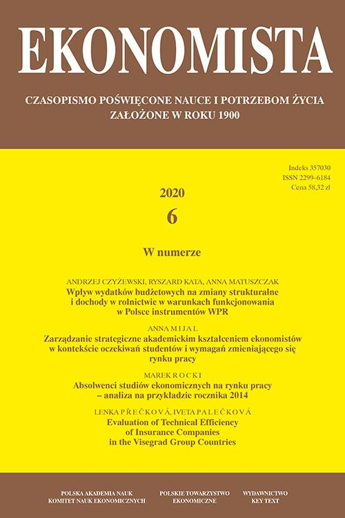 Okładka: Ekonomista 2020 nr 6