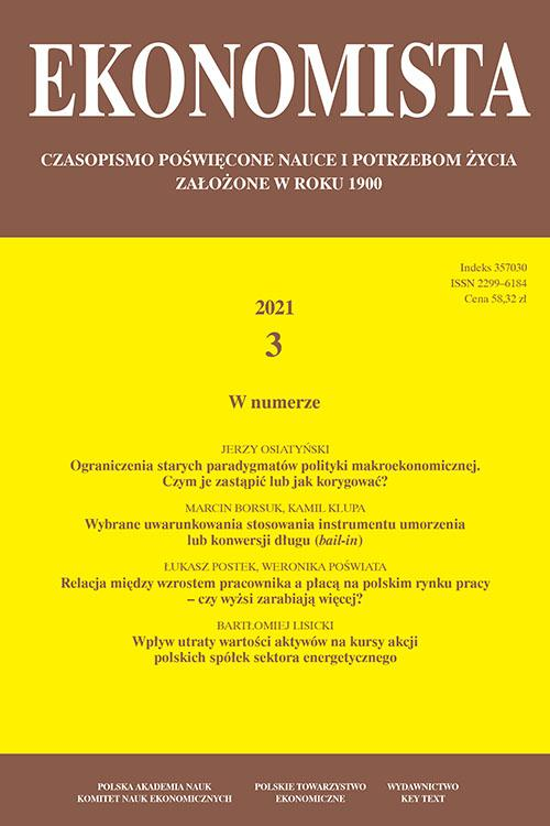 Okładka: Ekonomista 2021 nr 3