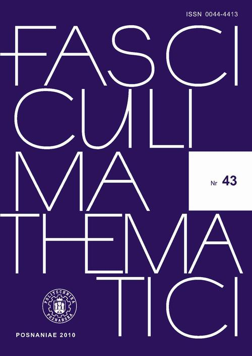Okładka: Fasciculi Mathematici 2010/43
