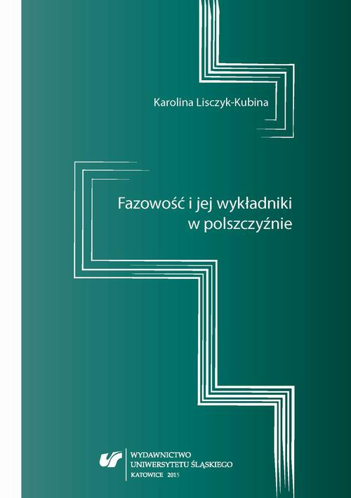 Okładka: Fazowość i jej wykładniki w polszczyźnie