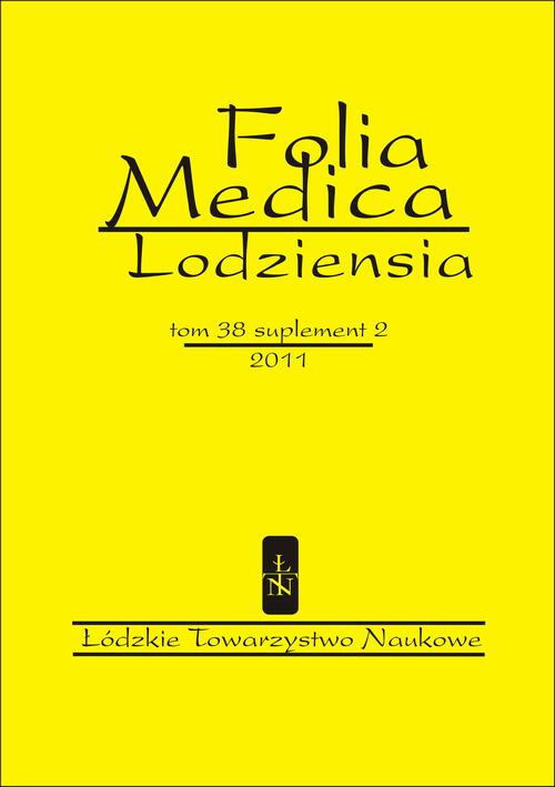 Okładka: Folia Medica Lodziensia t. 38 suplement 2/2011