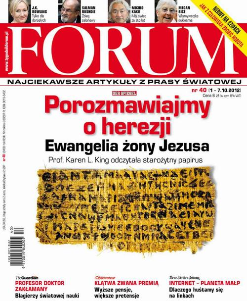 Okładka: Forum nr 40/2012