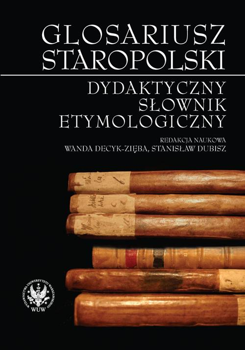 Okładka: Glosariusz staropolski