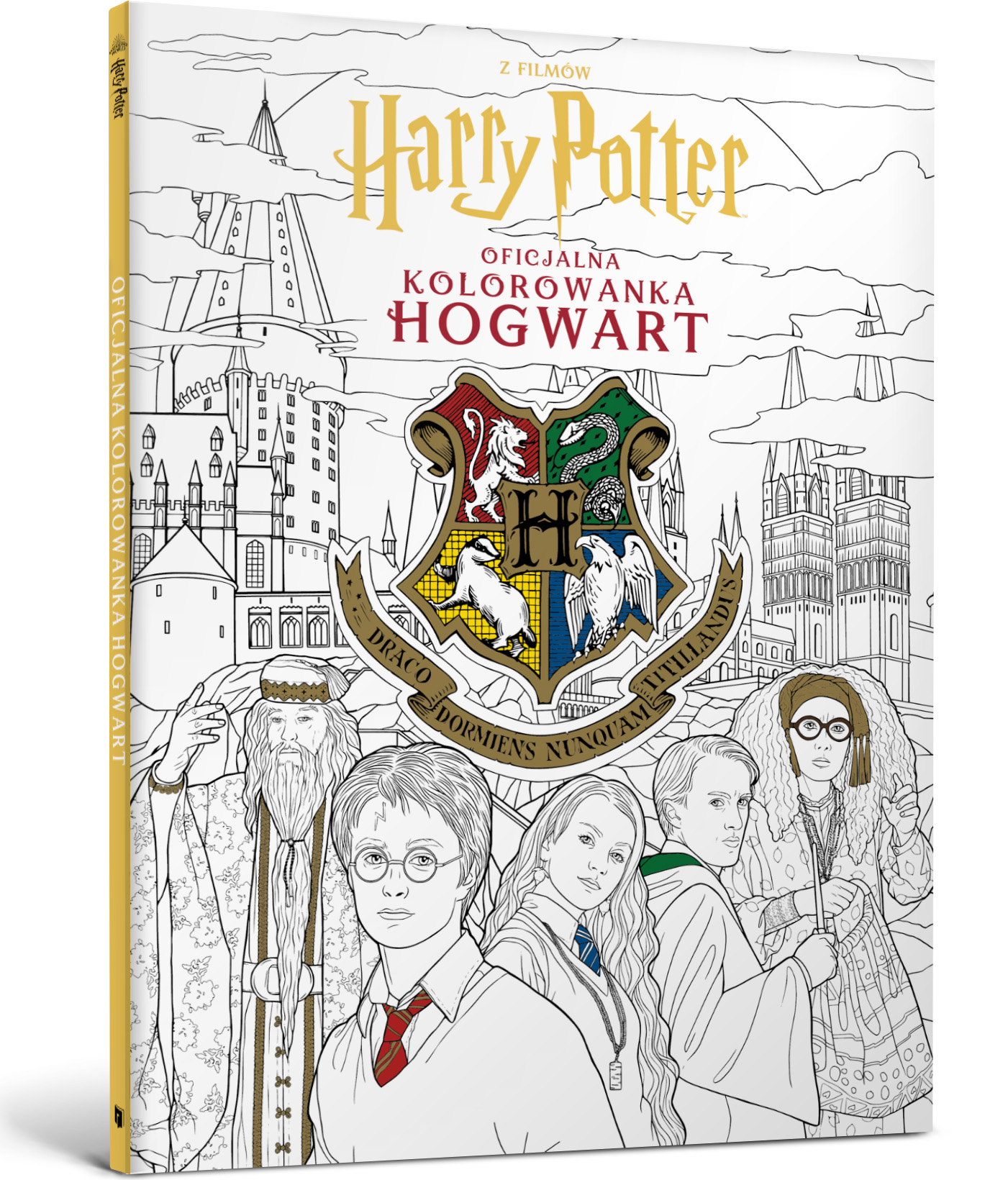 Okładka: Harry Potter. Oficjalna kolorowanka. Hogwart