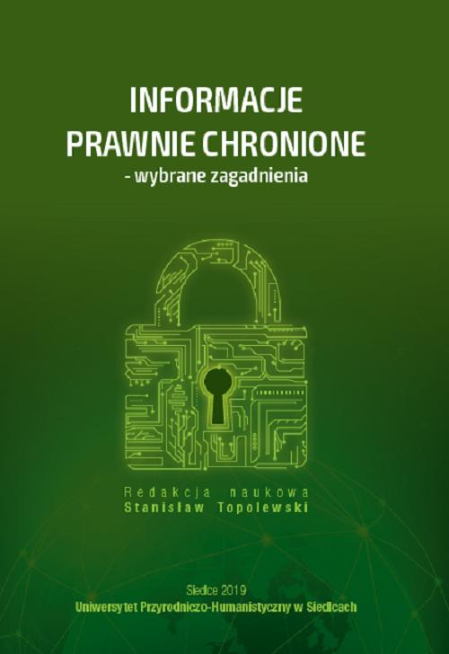Okładka: Informacje prawnie chronione - wybrane zagadnienia