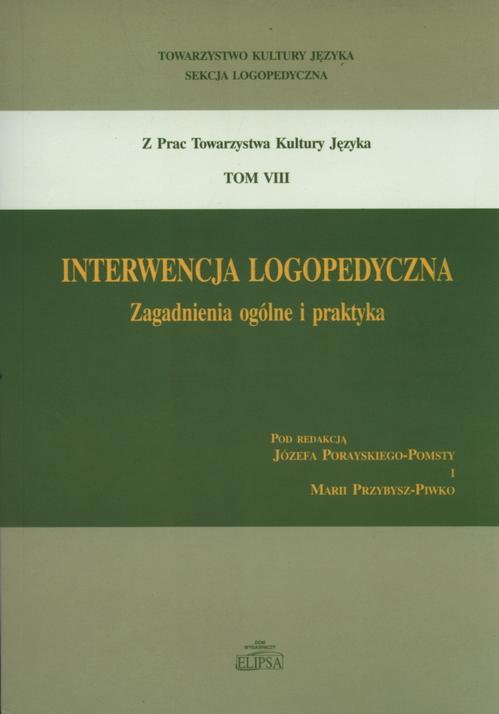 Okładka: Interwencja logopedyczna