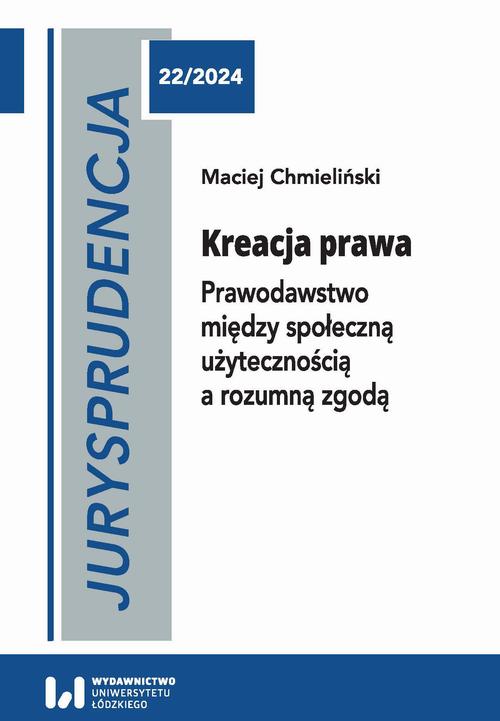 Okładka: Jurysprudencja 22. Kreacja prawa