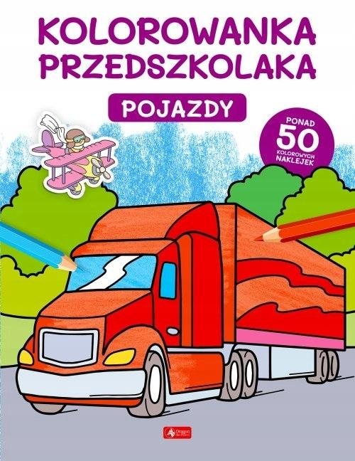 Okładka: Kolorowanka przedszkolaka. Pojazdy