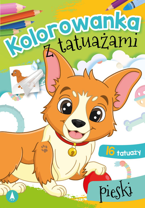 Okładka: Kolorowanka z tatuażami Pieski
