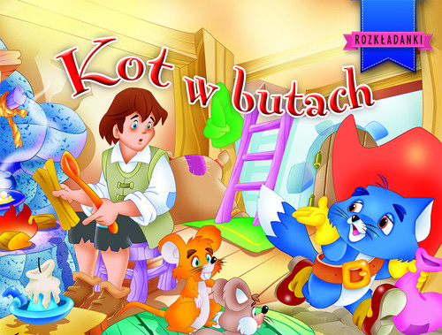 Okładka: Kot w butach. Rozkładanki