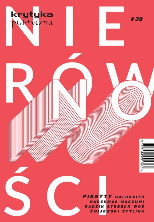 Okładka: Krytyka Polityczna nr 39. Nierówności