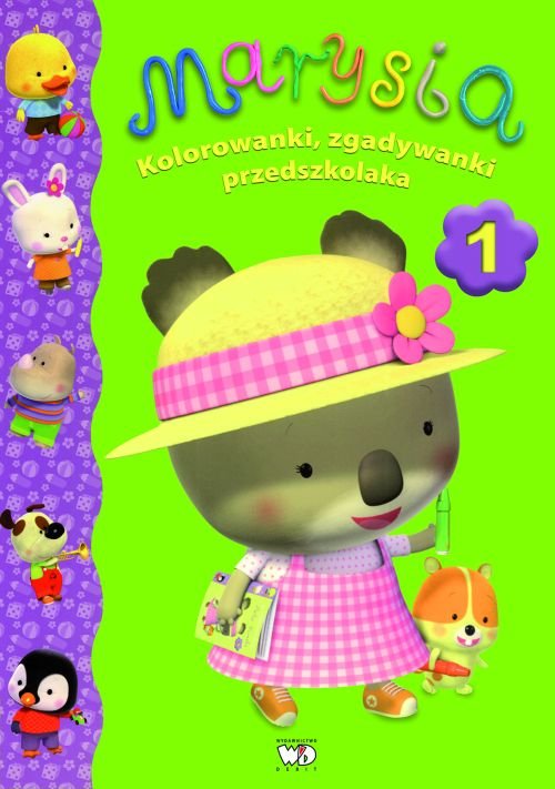 Okładka: Marysia Kolorowanki, zgadywanki przedszkolaka 1