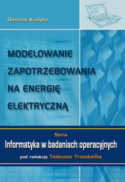 Okładka: Modelowanie zapotrzebowania na energię elektryczną