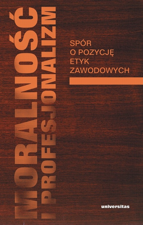 Okładka: Moralność i profesjonalizm