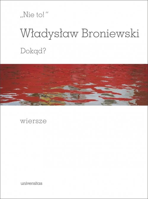 Okładka: Nie to Dokąd