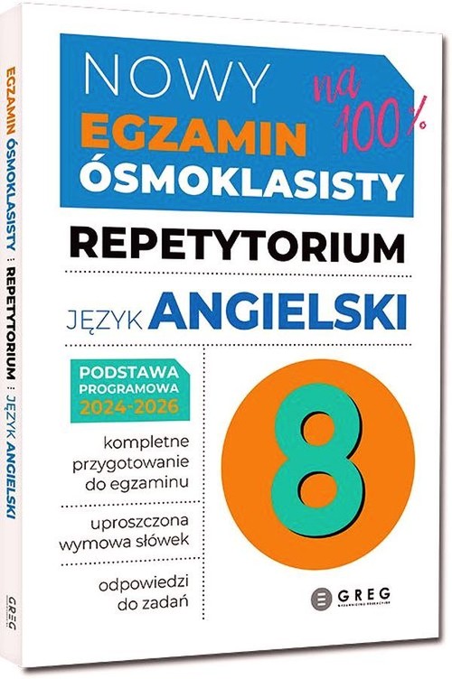 Okładka: Nowy egzamin ósmoklasisty Repetytorium Język angielski