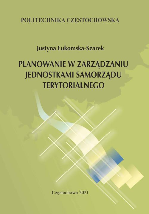 Okładka: Planowanie w zarządzaniu jednostkami samorządu terytorialnego