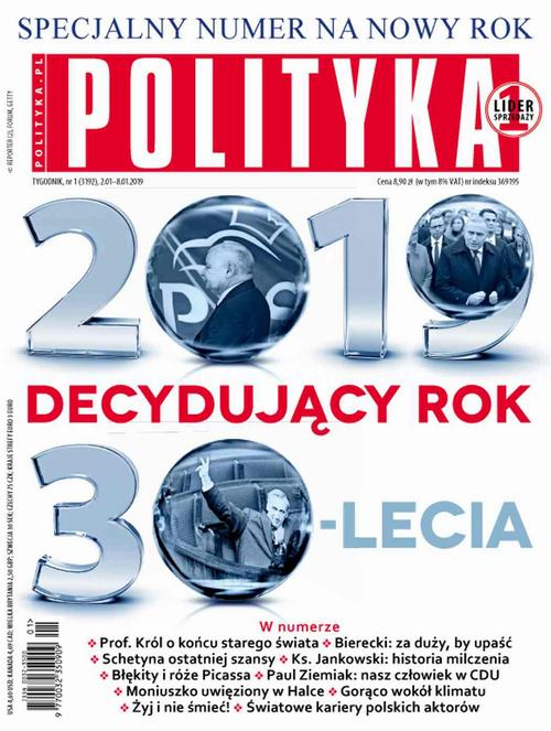 Okładka: Polityka nr 1/2019