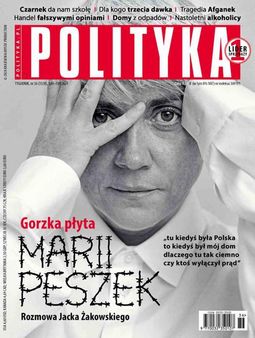 Okładka: Polityka nr 36/2021