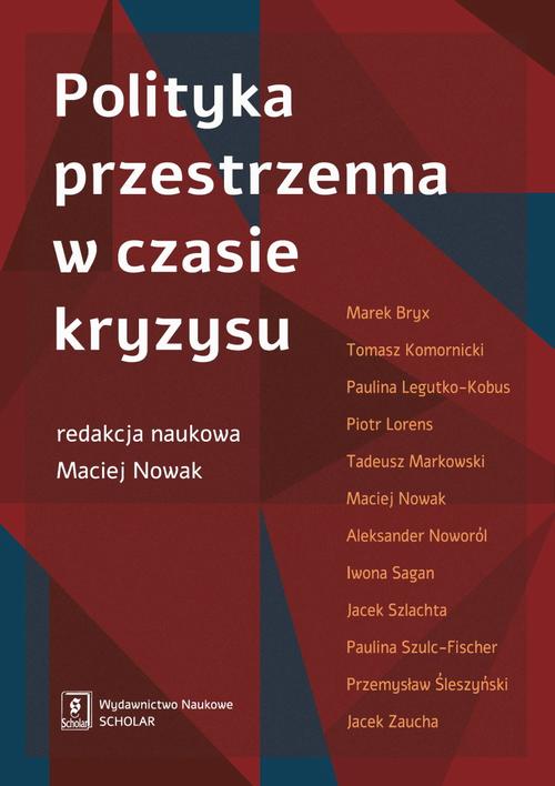 Okładka: Polityka przestrzenna w czasie kryzysu