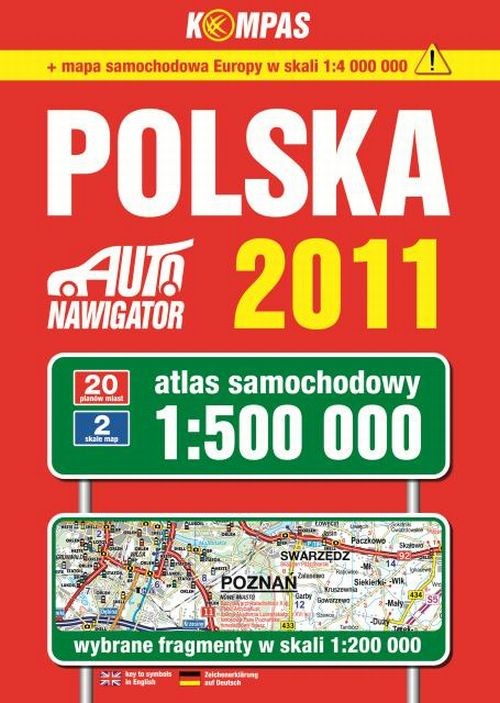 Okładka: Polska. Atlas samochodowy