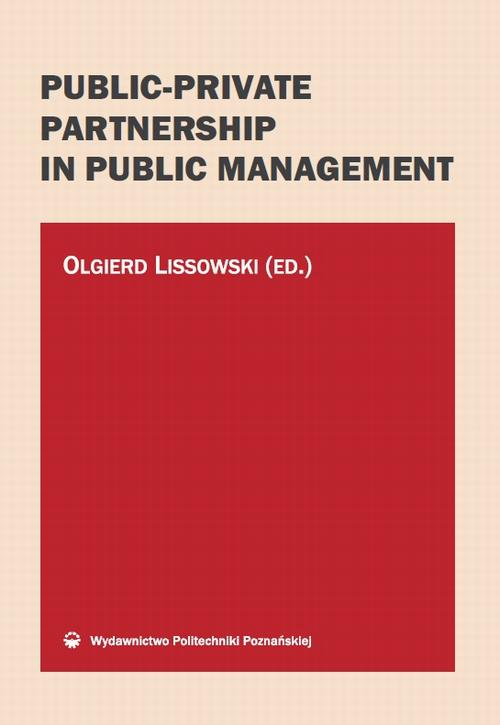 Okładka: Public-private partnership in public management