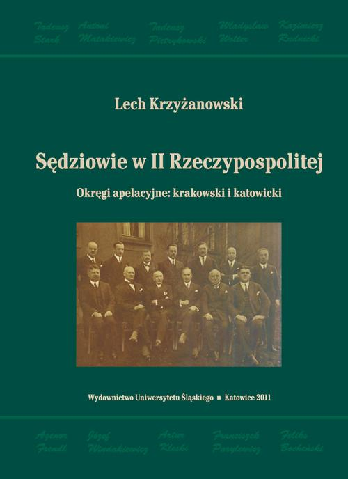 Okładka: Sędziowie w II Rzeczypospolitej