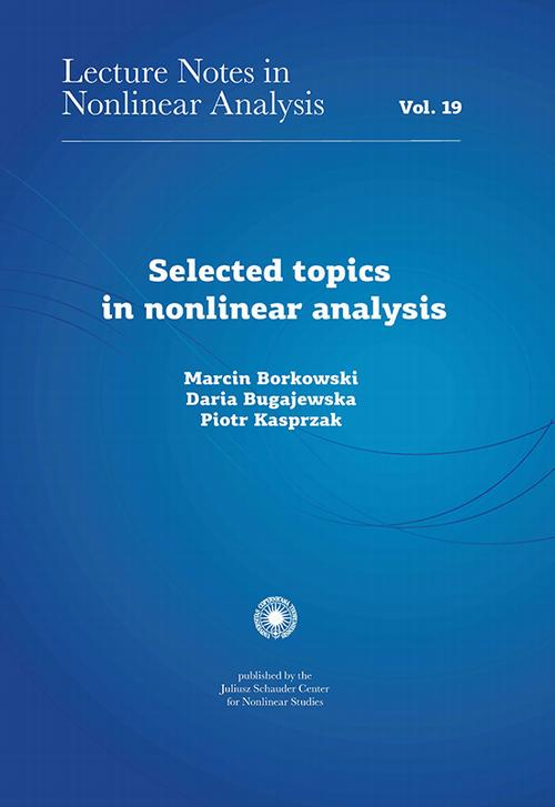 Okładka: Selected topics in nonlinear analysis