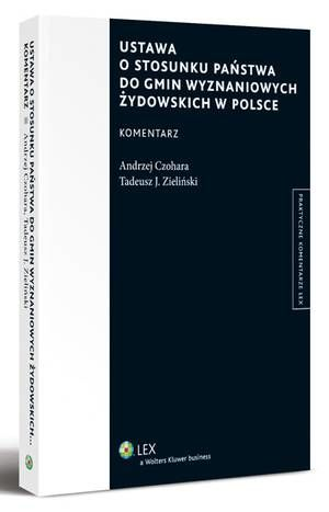 Okładka: Ustawa o stosunku Państwa do gmin wyznaniowych żydowskich w Polsce. Ko