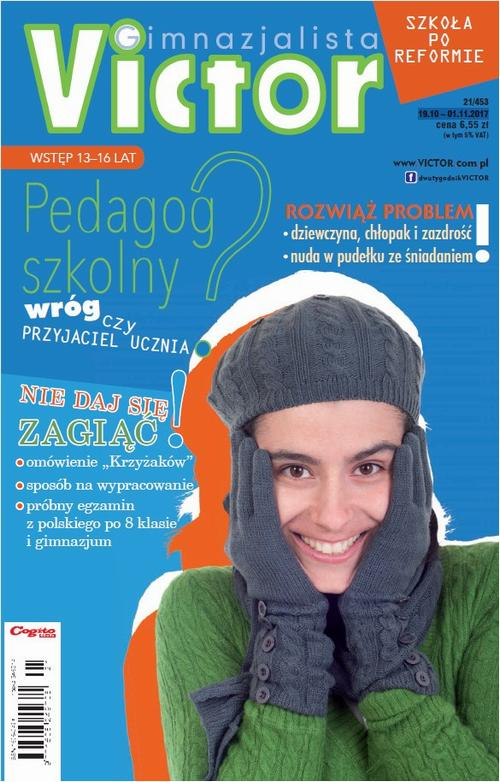 Okładka: Victor Gimnazjalista nr 21/453 19.10 – 01.11.2017
