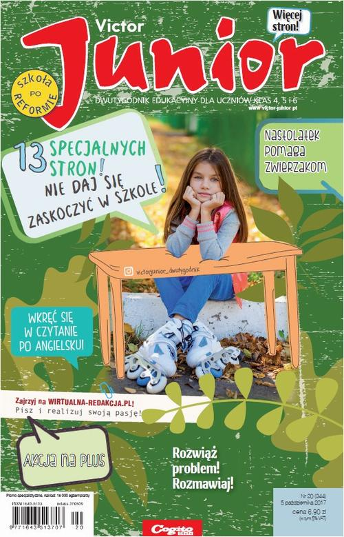 Okładka: Victor Junior nr 21 (345) 19 października 2017