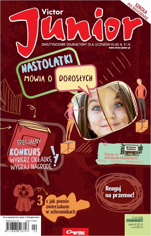 Okładka: Victor Junior nr 22 (346) 2 listopada 2017