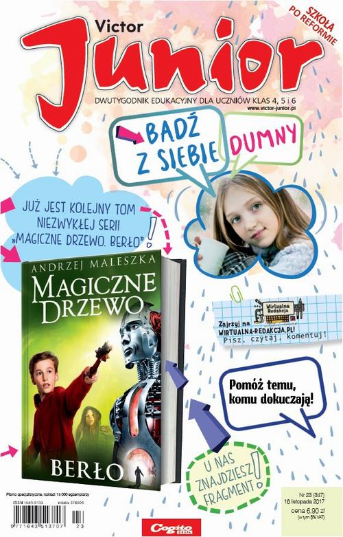 Okładka: Victor Junior nr 23 (347) 16 listopada 2017