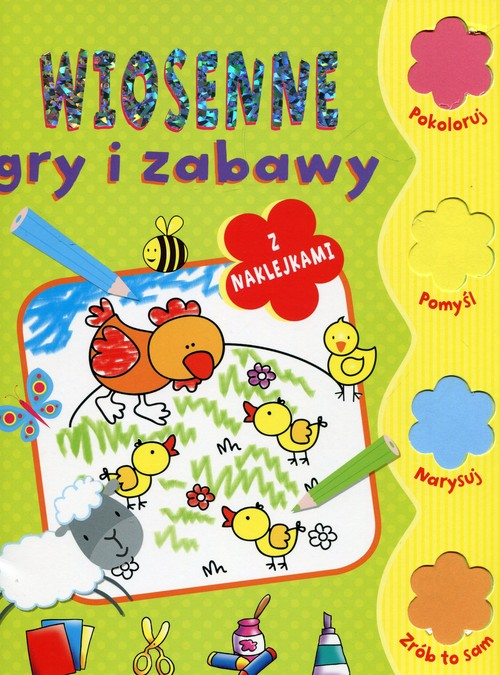 Okładka: Wiosenne gry i zabawy z naklejkami