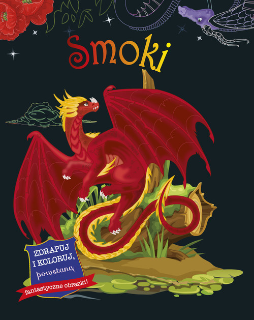 Okładka: Zdrapuj i koloruj Smoki